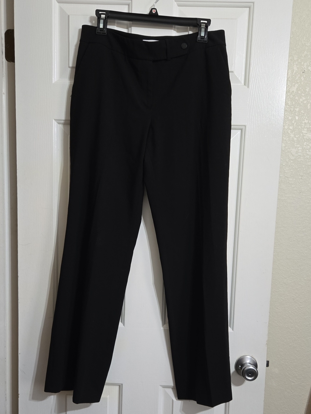 Calvin Klein Black Straight-Leg Dress Pants
